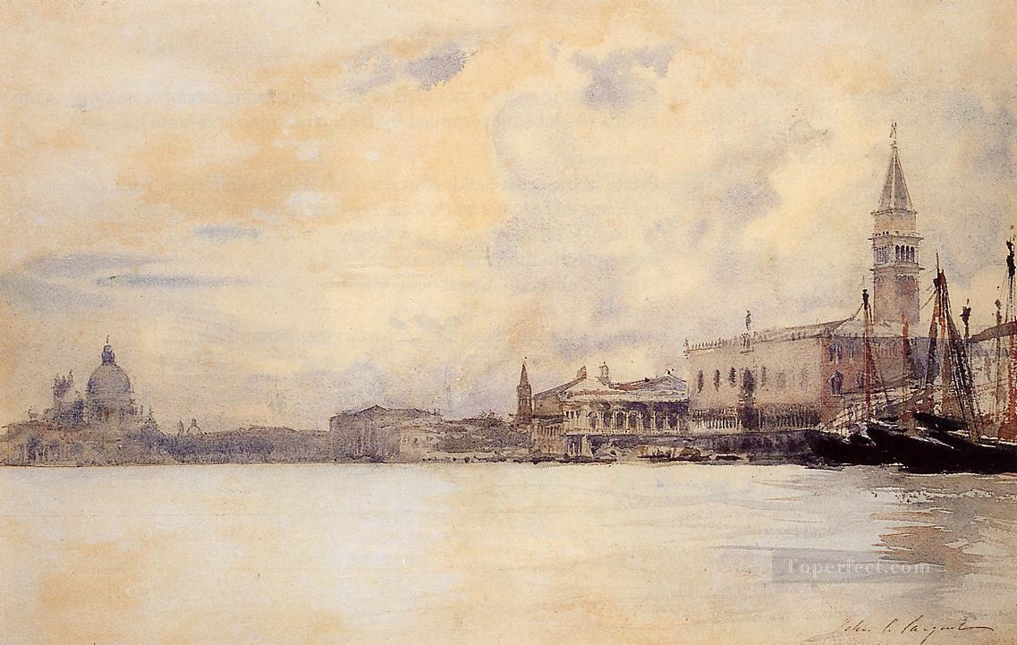 The Entrance to the Grand Canal Venice John Singer Sargent Oil Paintings